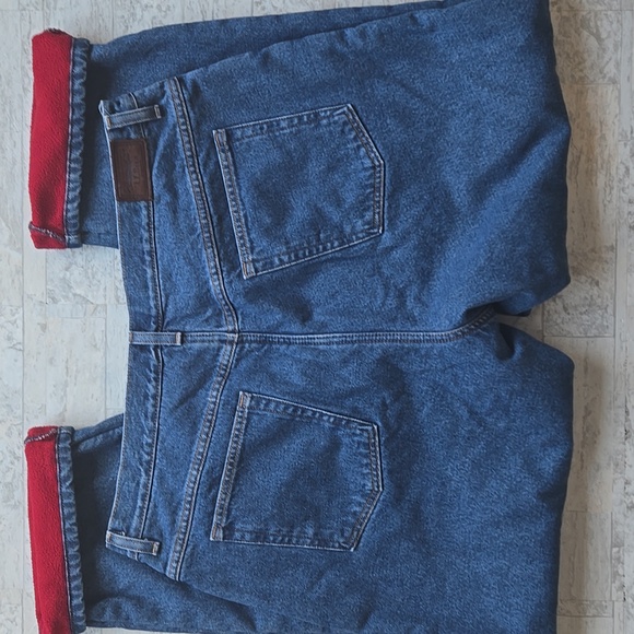 L.L. Bean Fleece Lined Jeans Woman's Size 20 Regular Original Fit - Picture 8 of 16